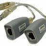Удлинитель USB 1.1 интерфейса для клавиатуры и мыши по кабелю витой пары (кат.5/5E/6) до 100м USB звуковые платы и т.д. до 70м TA-U1/1+RA-U1/1 OSNOVO 1000634344