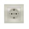 Розетка 1-м СП Бриллиант 16А IP20 с заземл. сл. кость UNIVersal 7948844