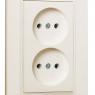 Розетка 2-м СП Karea 10А IP20 б/з крем. Makel 56010017