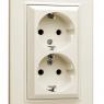 Розетка 2-м СП Karea 16А IP20 с/з крем. Makel 56010082