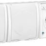 Розетка 3-м ОП Simon15 16А IP54 250В с заземл. с крышкой винт. клеммы бел. Simon 1594437-030