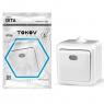 Выключатель 1-кл. ОП Dita IP54 10А 250В с индикацией бел. TOKOV ELECTRIC TKL-DT-V1I-C01-IP54