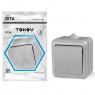 Переключатель 1-кл. ОП Dita IP54 10А 250В сер. TOKOV ELECTRIC TKL-DT-P1-C06-IP54