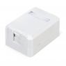 Корпус настенной розетки для установки 1-ой вставки типа Keystone Jack Д WRline WR-MB-1 бел. Hyperline 505219