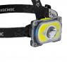 Фонарь аккумуляторный налобный 3Вт XPE LED+5Вт COB LED Li-ion 18650 1200мА.ч корпус ABS-пластик индикатор уровня заряда USB-шнур type C регулируемый эласт. ремешок КОСМОС KOC507Lit