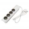 Удлинитель 4х5м с заземл. с выкл. бел. ET-04-500W (4х5.0) JAZZway 5051836