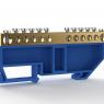Шина нулевая на DIN-изоляторе 6х9мм 12 отвер. латунь TOKOV ELECTRIC TKE-BCB-69-12-DIN/N