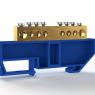 Шина нулевая на DIN-изоляторе 8х12мм 8 отвер. латунь TOKOV ELECTRIC TKE-BCB-812-8-DIN/N