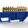 Шина нулевая на DIN-изоляторе 8х12мм 10 отвер. латунь TOKOV ELECTRIC TKE-BCB-812-10-DIN/N