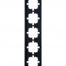 Рамка 5-мест. горизонт. ZIMA черн. бархат LEZARD 704-4200-150