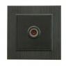 Розетка TV проходная Karea LINE STAR чер. Makel 86054007