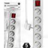 Удлинитель 5х5м с заземл. с выкл. 10А 3х1.5 TOKOV LIGHT TKL-C01-BU5-5-1.5-ZV