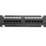 Патч-панель настенная 12 портов RJ45 UTP кат.5E TOKOV ELECTRIC TKE-WMPP-5E-1U-12P-UTP