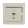 Розетка компьютерная 1-м СП Mira RJ45 крем./крем.. LEZARD 701-0303-139