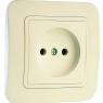 Розетка 1-м СП Lillium 16А IP20 без заземл. крем./крем. Makel 70222