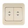 Переключатель проходной 2-кл. СП Mimoza 10А IP20 крем./крем. Makel 25026