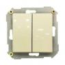 Выключатель 2-кл. СП Simon 34 10А IP20 механизм сл. кость Simon 34398-031