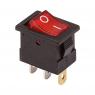 Выключатель клавишный 12В 15А (3с) ON-OFF красн. с подсветкой Mini (RWB-206-1; SC-768) Rexant 36-2170