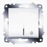 Переключатель 1-кл. СП Cosmo 10А IP20 (сх. 6) с подсветкой механизм бел. ABB 619-010200-210
