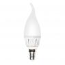 Лампа светодиодная LED-CW37-6Вт/WW/E14/FR ALM01WH пластик Uniel 08137