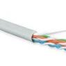 Кабель витая пара U/UTP кат.5E 4х2х24AWG solid LSZH нг(А)-HF UUTP4-C5E-S24-IN-LSZH-GY-305 сер. (м) Hyperline 42045