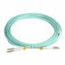 Патч-корд FC-D2-503-LC/PR-LC/PR-H-10M-LSZH-AQ волоконно-оптический (шнур) MM 50/125(OM3) LC-LC duplex 10G/40 LSZH 10м аква Hyperline 42836