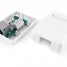 Розетка компьютерная 1-м ОП SB1-1-8P8C-C6-SH-WH RJ45 (8P8C) кат.6 экранир. Dual IDC Hyperline 430236