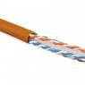 Кабель витая пара U/UTP кат.6 4х2х23AWG solid LSZH нг(А)-HF UUTP4-C6-S23-IN-LSZH-OR-305 оранж. (м) Hyperline 47461