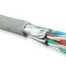 Кабель витая пара U/FTP кат.6 4х2х23AWG solid LSZH нг(А)-HF UFTP4-C6-S23-IN-LSZH-GY-500 (м) Hyperline 47958