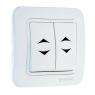 Переключатель проходной 2-кл. 1п 1мод. СП Lillium 10А IP20 бел./бел. Makel 70026