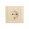 Розетка СП Defne 16А IP20 с зазем.крем Makel 42010028