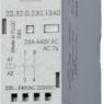 Контактор модульный 2NO 25А AgSnO2 24В AC/DC 17.5мм IP20 опции: переключатель Авто-Вкл-Выкл + мех. индикатор + LED FINDER 223200244340