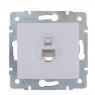 Розетка компьютерная 1-м СП Karina RJ45 механизм бел. LEZARD 707-0288-139