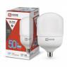 Лампа светодиодная высокомощная LED-HP-PRO 50Вт цилиндр 6500К холод. бел. E27 4750лм 230В с адаптером E40 IN HOME 4690612031125
