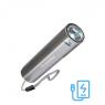 Фонарь аккумуляторный ручной LED 1Вт линза аккум. Li-ion 18650 1.2А.ч Power-bank USB-шнур ABS-пластик КОСМОС KOS116Lit