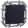 Переключатель 1-кл. Inspiria 10А IP20 250В 10AX механизм антрацит IEK 673653