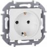 Розетка 1-м СП Inspiria 16А IP20 250В 2P+E немецк. стандарт механизм бел. IEK 673720