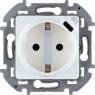 Розетка 1-м СП Inspiria 16А IP20 250В 2P+E немецк. стандарт с заряд. устройством USB тип C 1.5А 5В механизм бел. IEK 673770