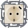 Розетка 1-м СП Inspiria 16А IP20 250В 2P+E немецк. стандарт с заряд. устройством USB тип C 1.5А 5В механизм сл. кость IEK 673771