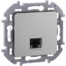 Розетка компьютерная Inspiria RJ45 кат.5E UTP алюм. IEK 673827