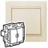 Выключатель 2-кл. СП Valena 10А IP31 с подсветкой механизм сл. кость (DIY-упак.) IEK 695630
