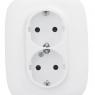 Розетка 2-м СП Valena Allure 16А IP20 250В 2х2P+E защ. шторки безвинт. клеммы с лицев. панелью бел. Leg 753726