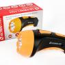 Фонарь аккумуляторный LED3804 4LED аккум. SLA 220В пластик. черн./желт. (кор.) Ultraflash 9215