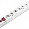 Удлинитель с сетевым фильтром 6х1.8м с заземл. 10А IP20 BU-SP1.8_USB_2A-W 2.2кВт CCA бел. BURO 992309