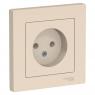 Розетка 1-м СП AtlasDesign 16А IP20 без заземл. в сборе беж. SE ATN000240
