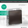 Выключатель 1-кл. СП AtlasDesign 10А IP20 (сх. 1) 10AX механизм мокко SE ATN000611