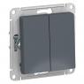 Выключатель 2-кл. СП AtlasDesign 10А IP20 (сх. 5) 10AX механизм грифель SE ATN000751
