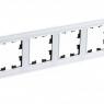 Рамка 4-м AtlasDesign Nature стекло бел. SE ATN320104