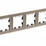 Рамка 4-м AtlasDesign Nature стекло шампань SE ATN320504