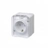 Розетка 1-м ОП AtlasDesign PROFI 16А IP54 250В заземл. защ. шторки бел. SE ATN540145